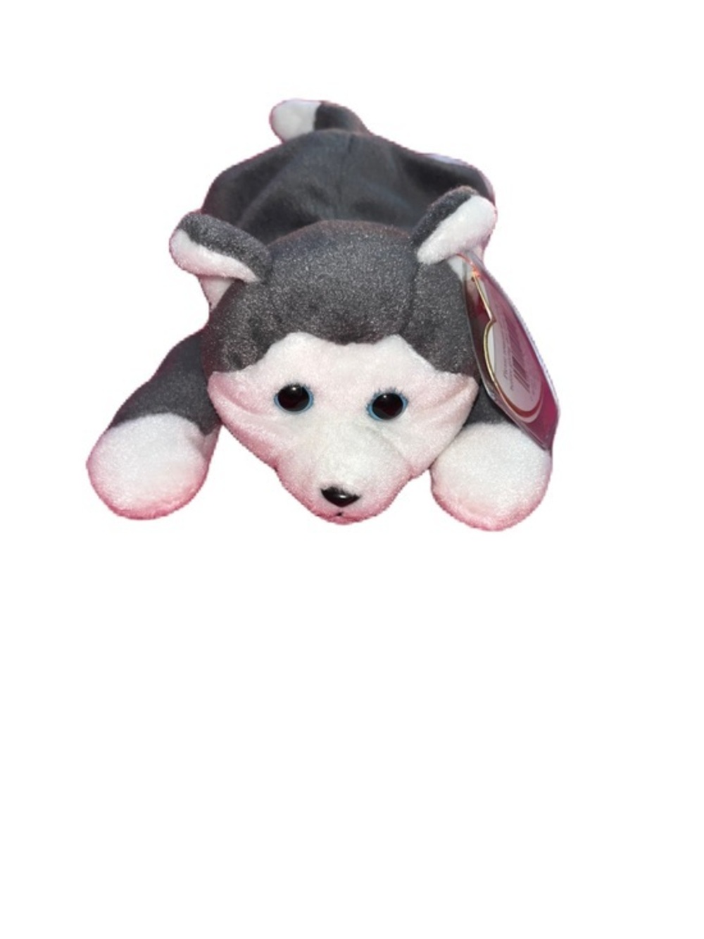 Ty Nanook Plush Husky Dog Toy - Gray & White Soft Pet Plush
